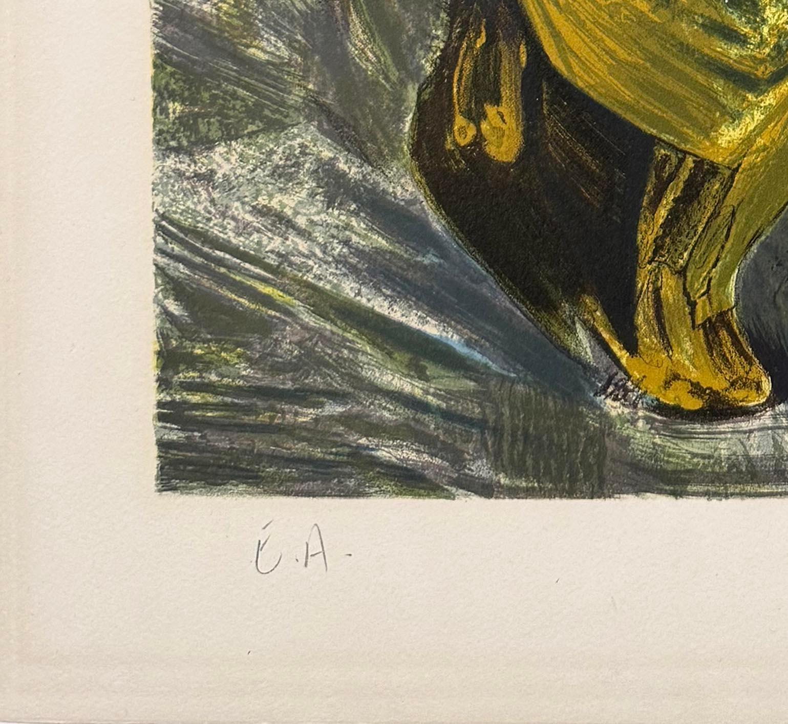 Huyendo del terror (Mujer en la cárcel), de David Alfaro Siqueiros en venta 2