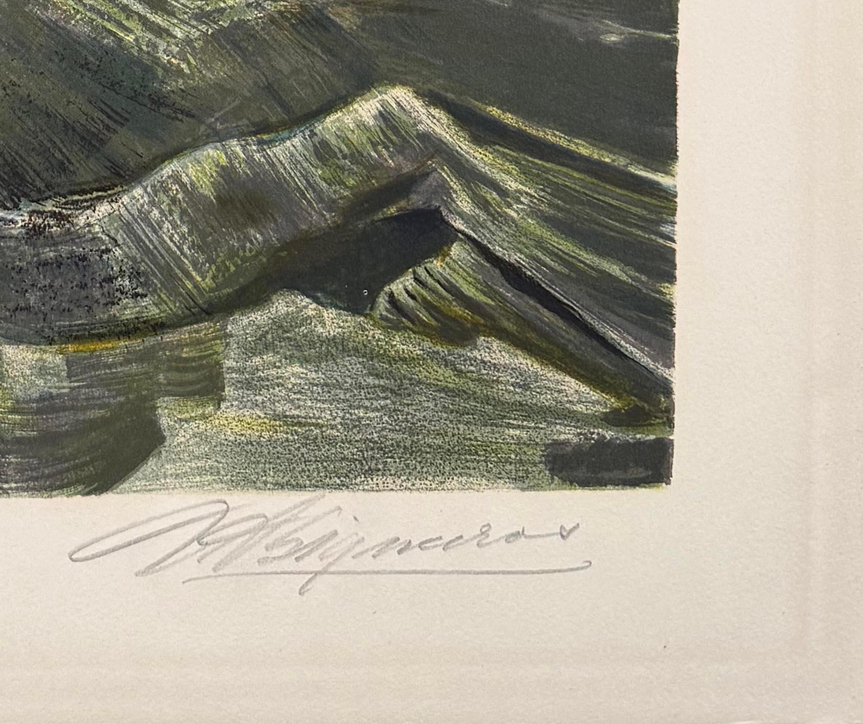 Huyendo del terror (Mujer en la cárcel), de David Alfaro Siqueiros en venta 3