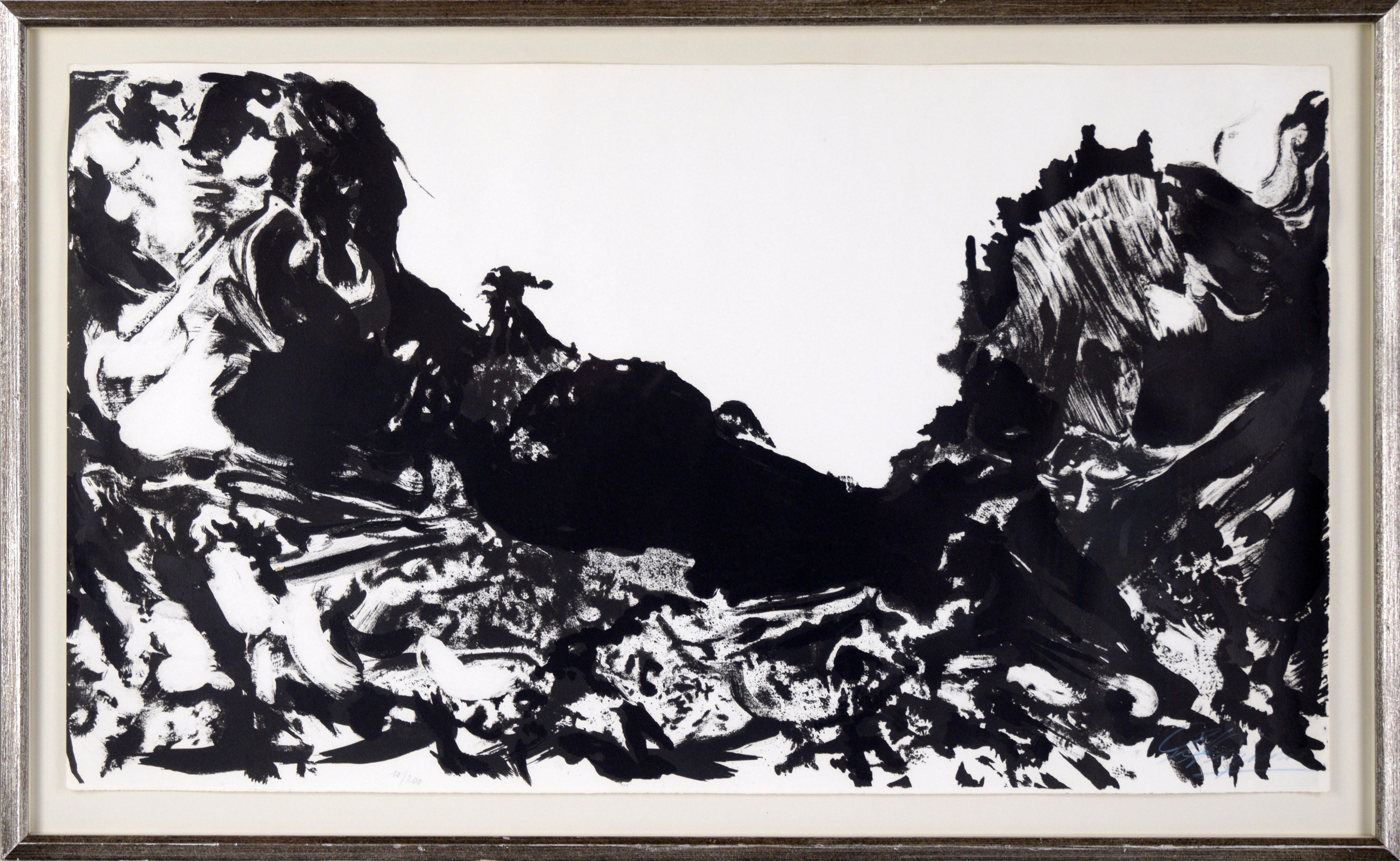 "Machu Pichu" - Litografia nera e grigia #10/200