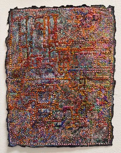 David Ambrose, Fragment Container, watercolor, gouache and ink, handmade paper