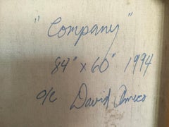 « Company », grande peinture à l'huile de David Amico