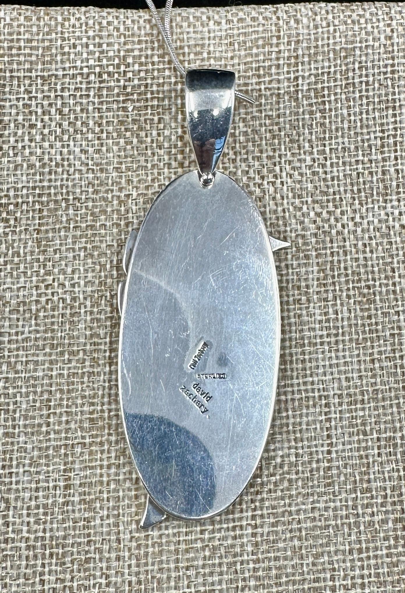 David and Phil Zachary Collana di uccelli Navajo in argento sterling Nativi americani in vendita 7