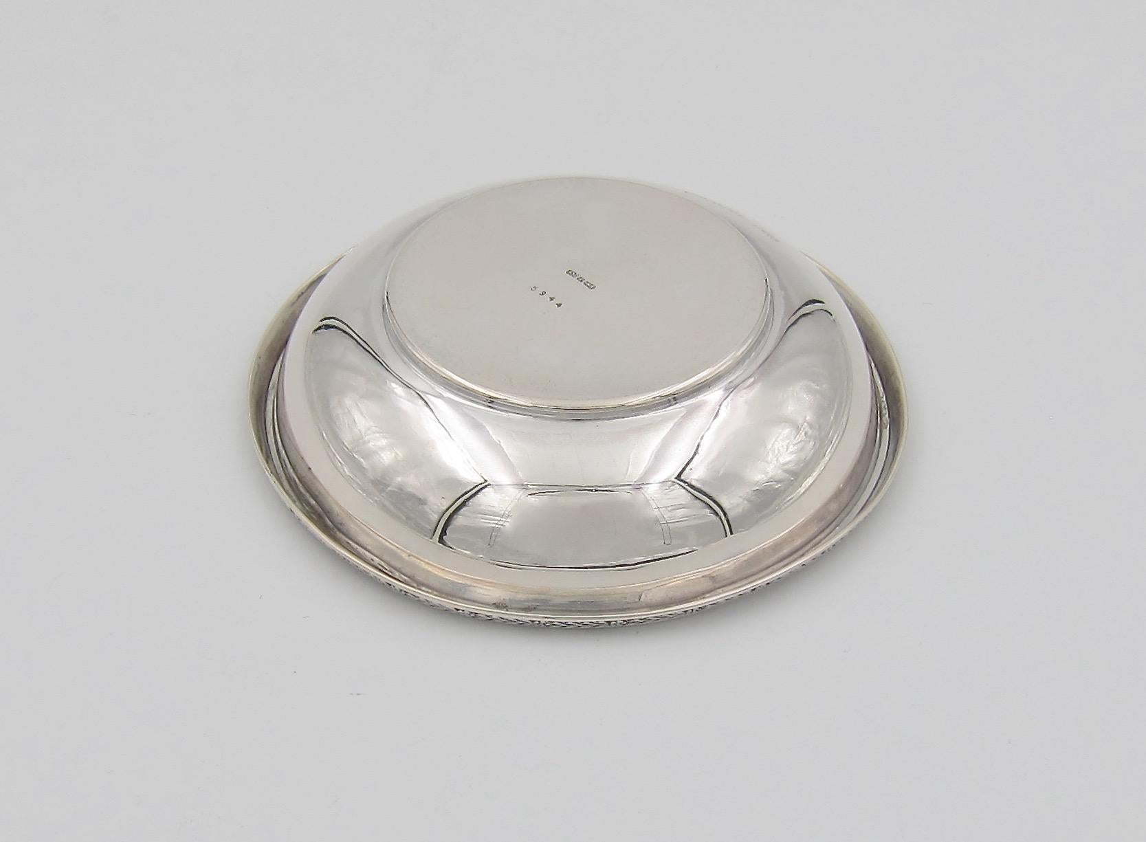 David Andersen 835 Silver and Enamel Dish or Bottle Coaster 4