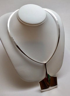 David Andersen Bjorn Sigurd Ostern Sterling Silver Thor's Hammer Collar Necklace