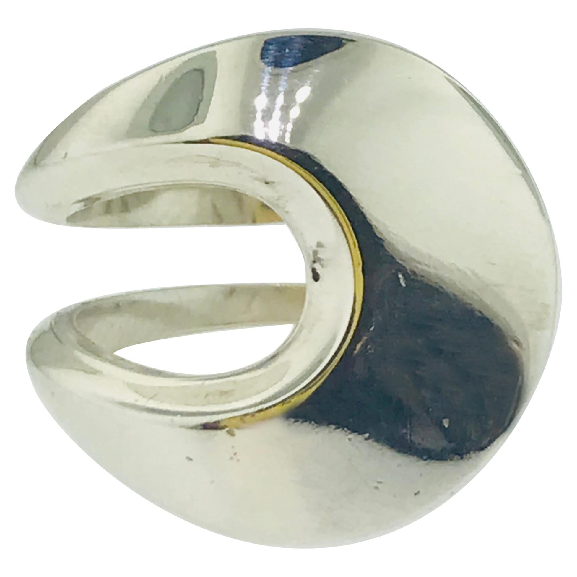 David Andersen Modernist Ring in Sterling Silver