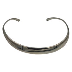 David Andersen Norway Modernist Collar Necklace Sterling Silver Midcentury