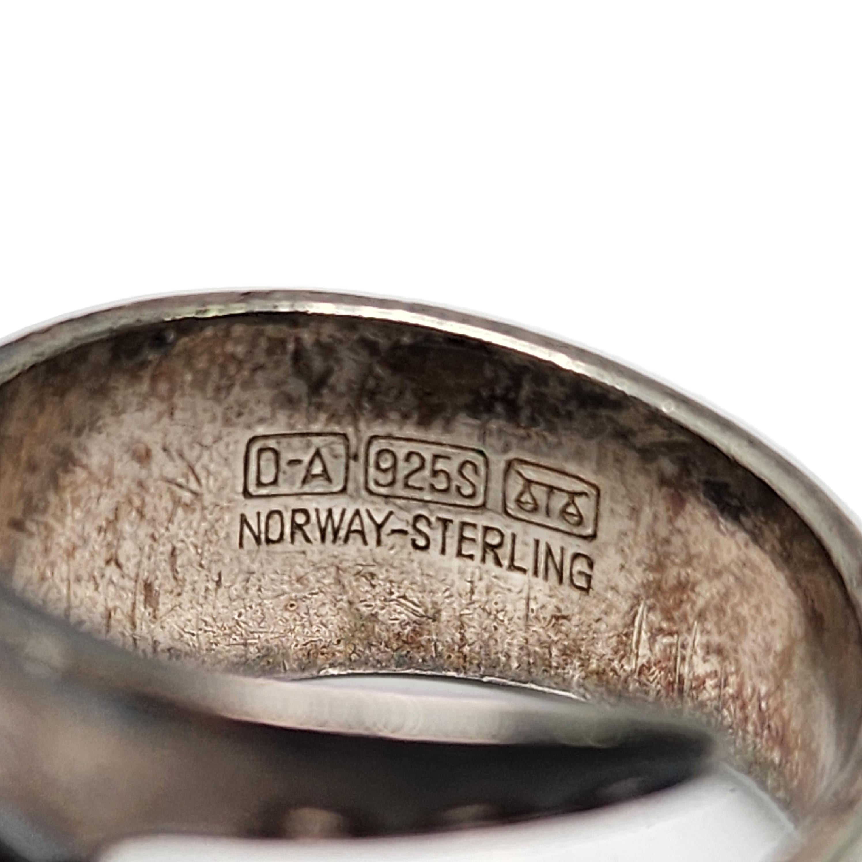 David Andersen Norway Sterling Silver Ball Wrap Ring Size 6.5 #16706 For Sale 3