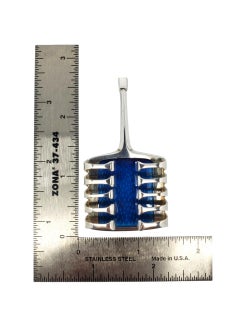 David Andersen Norwegen Sterling Silber Blau Emaille-Anhänger #23831