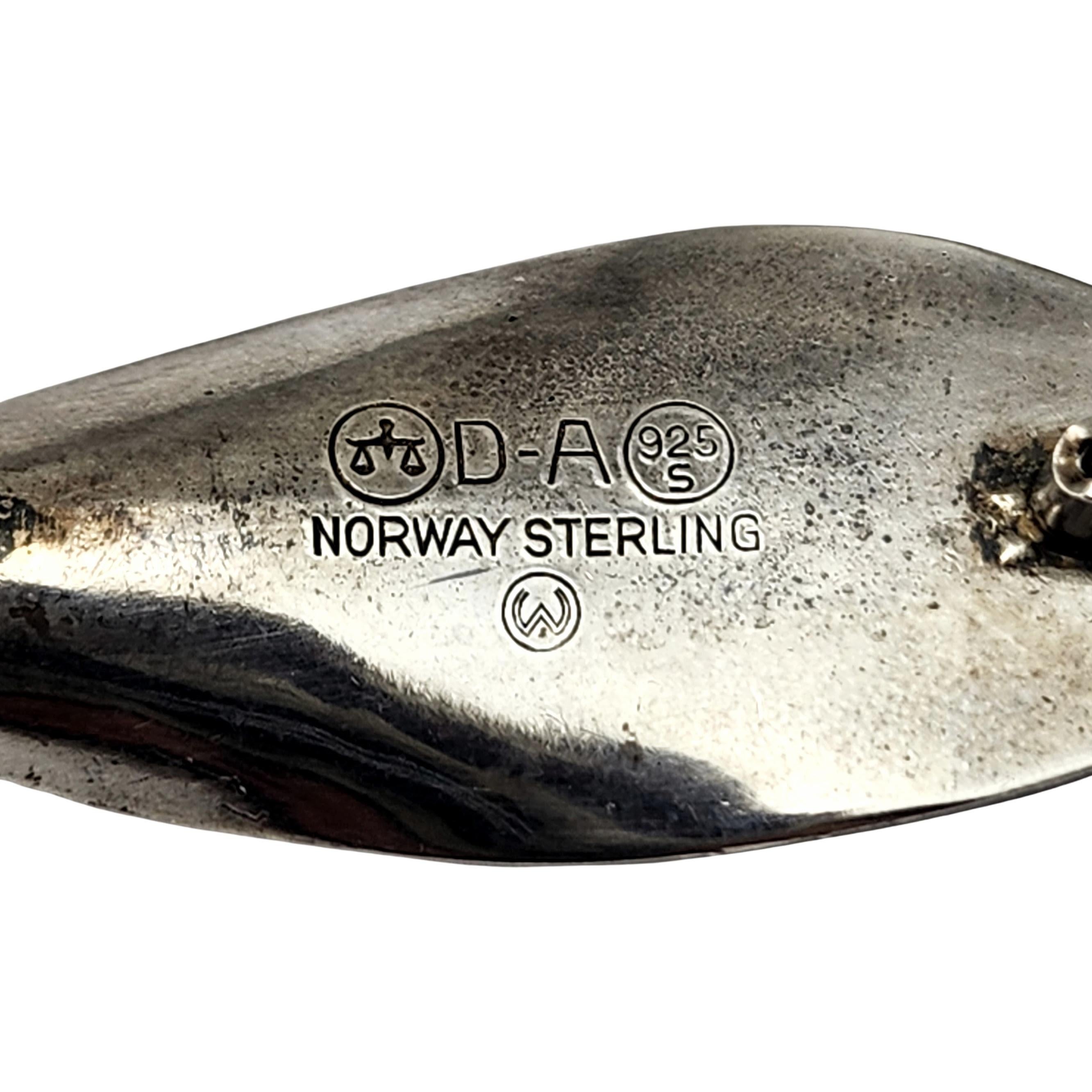 David Andersen Norway Sterling Silver Leaf Pin/Brooch #14188 For Sale 2