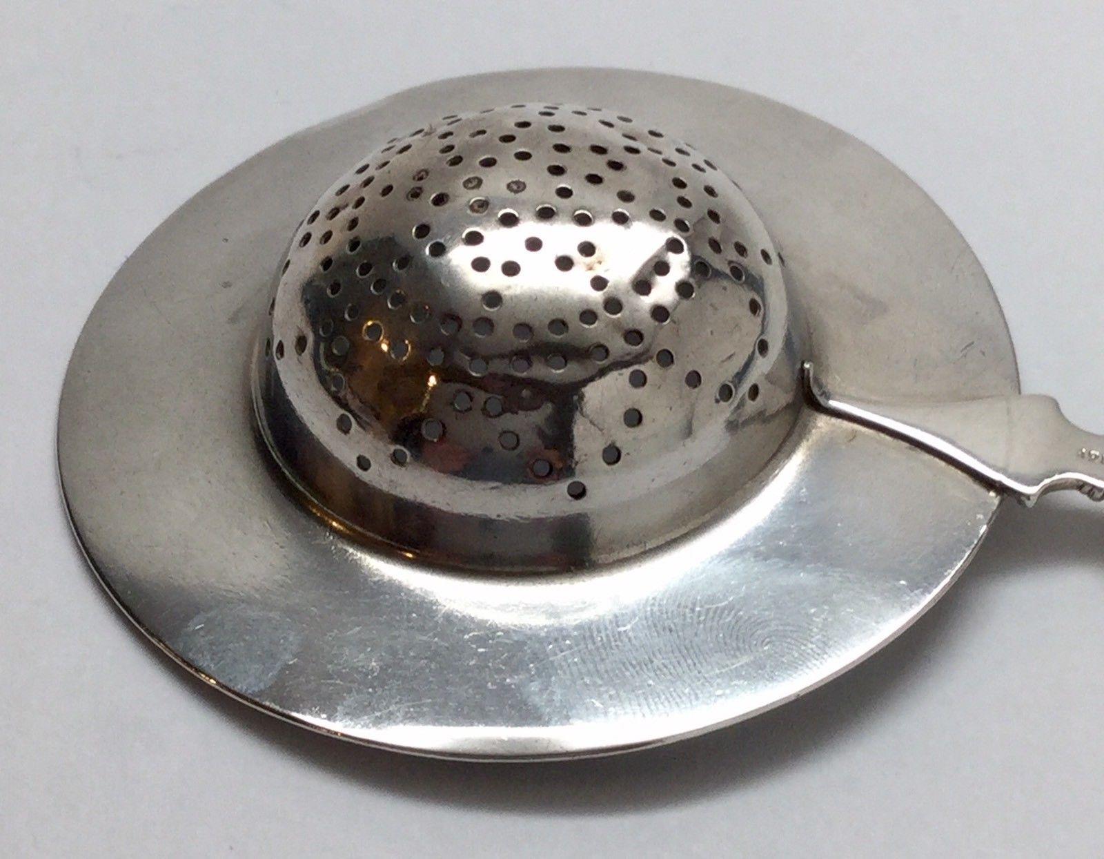 Mid-20th Century David Andersen Norway Vintage Sterling Silver Champlevé Enamel Tea Strainer