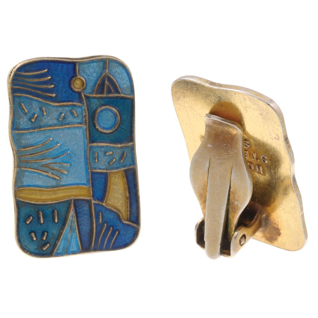 David Andersen Norwegian Emaneled Silver 