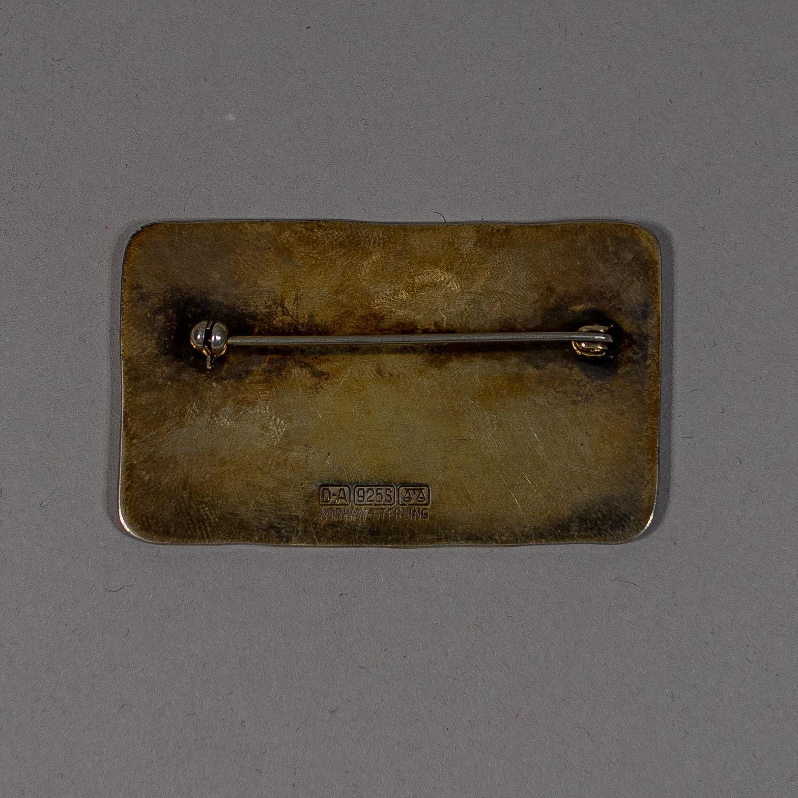 Mid-20th Century David Andersen Norwegian Emaneled Silver 