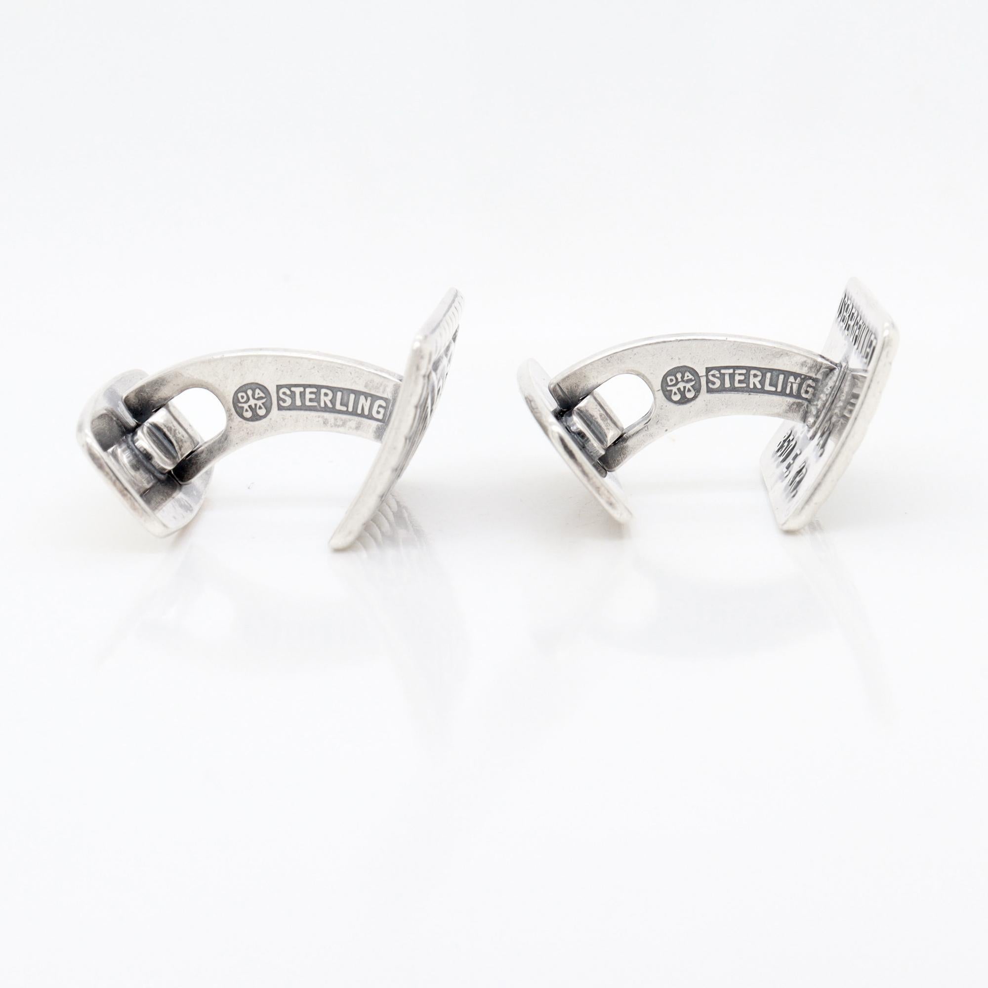 David Andersen Scandanavian Modern Sterling Silver Oseberg Celtic Knot Cufflinks For Sale 7