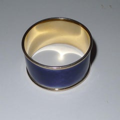 David Andersen Silver Gilt & Guilloche Enamel Napkin Ring c.1920