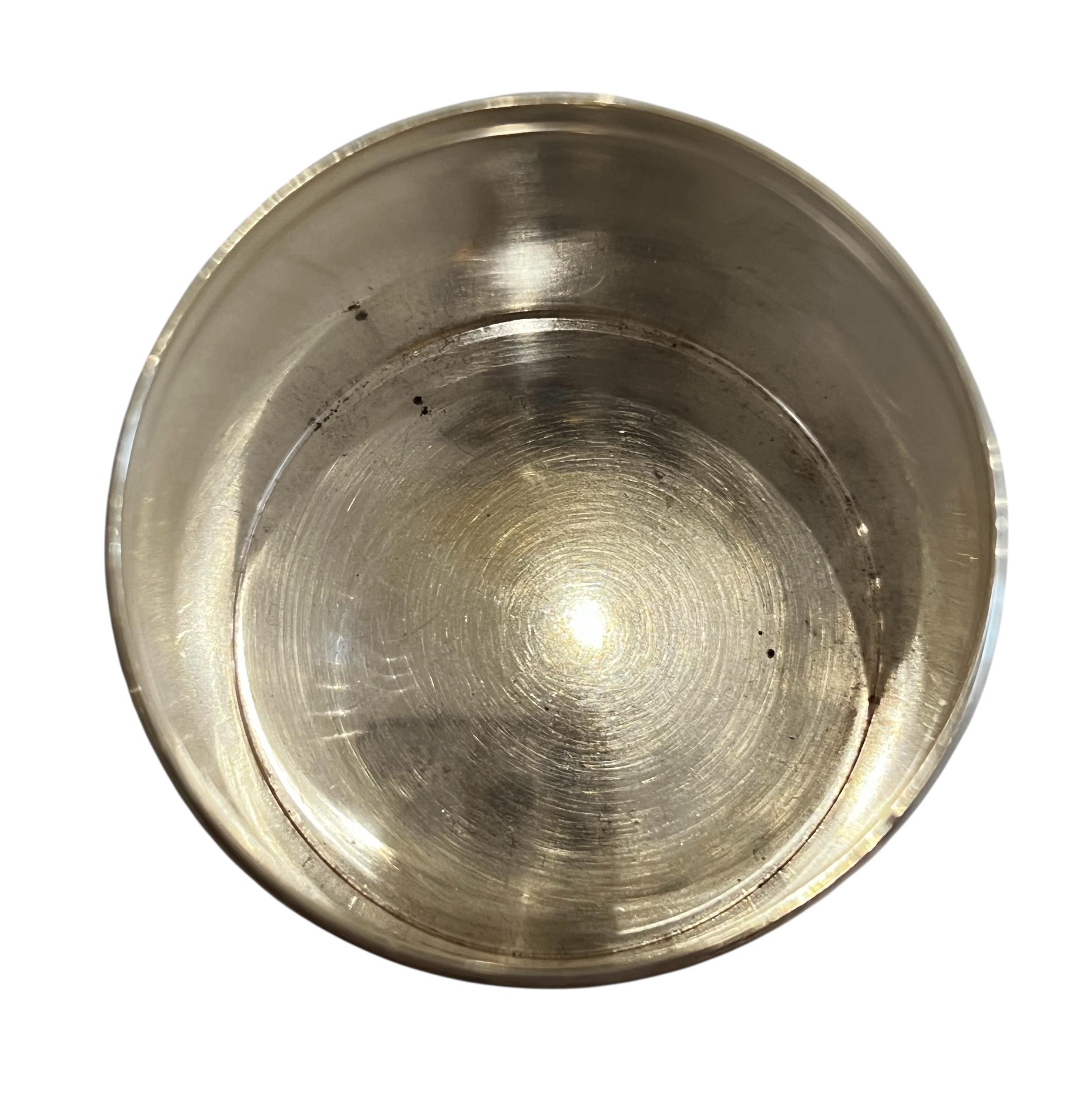 20th Century David Andersen Sterling Silver & Guilloche Teal Enamel Box with Lid, 1960's For Sale
