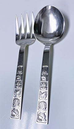 David Andersen Sterling Silver Servers Norway C.1960