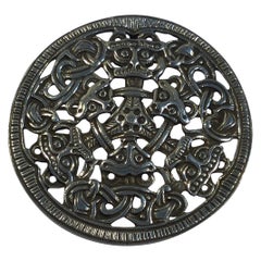 David Andersen Sterling Silver Viking Brooch