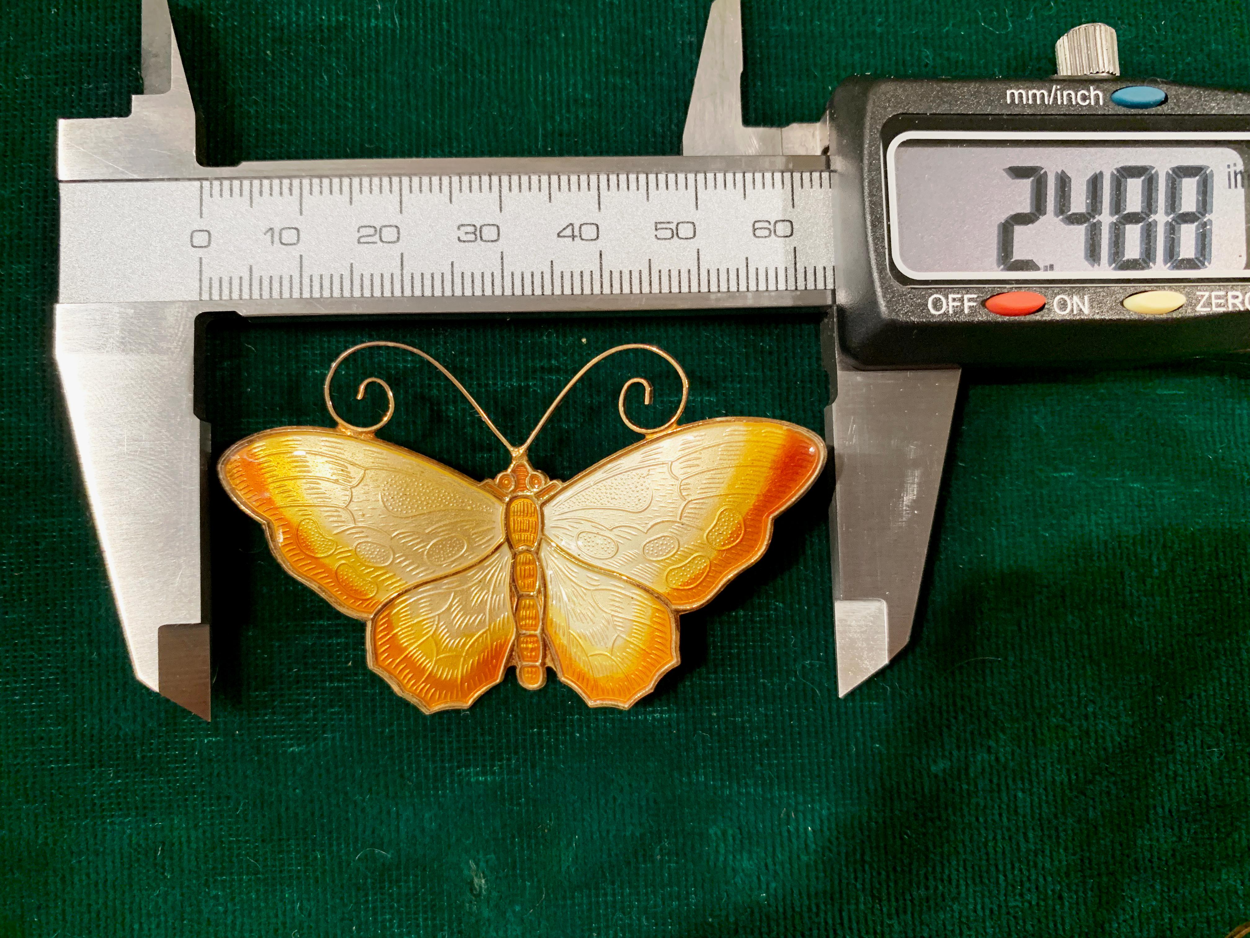 david andersen butterfly brooch
