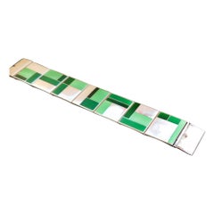 David Anderson Bracciale geometrico modernista in smalto e sterlina