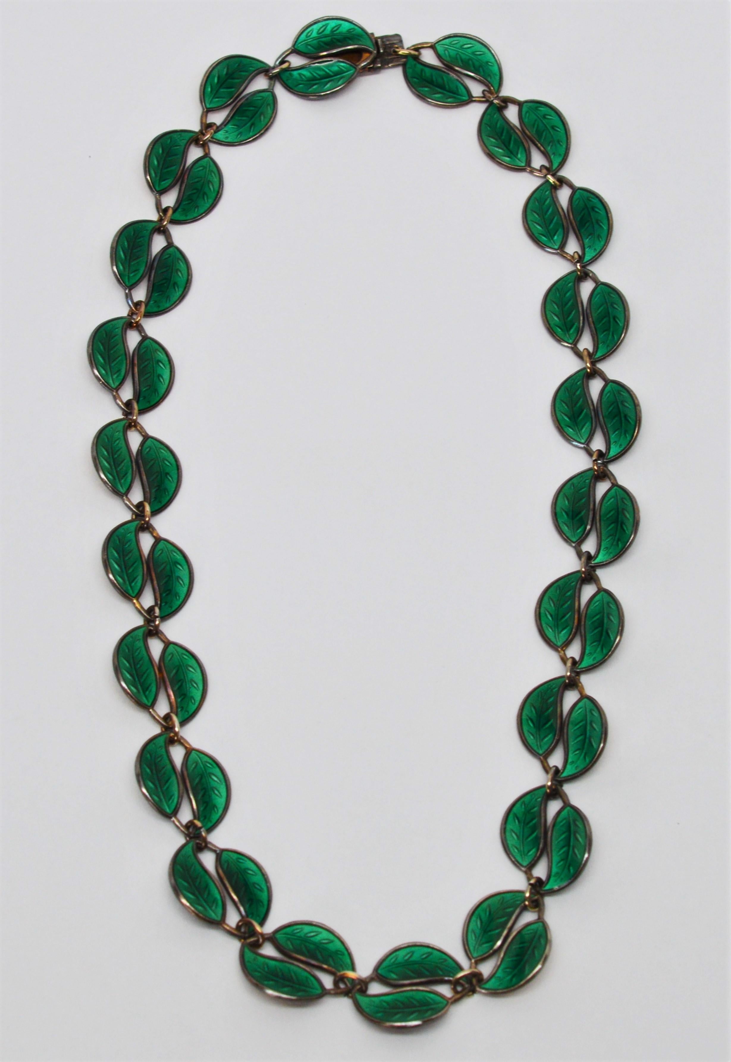 green leaf jewellery