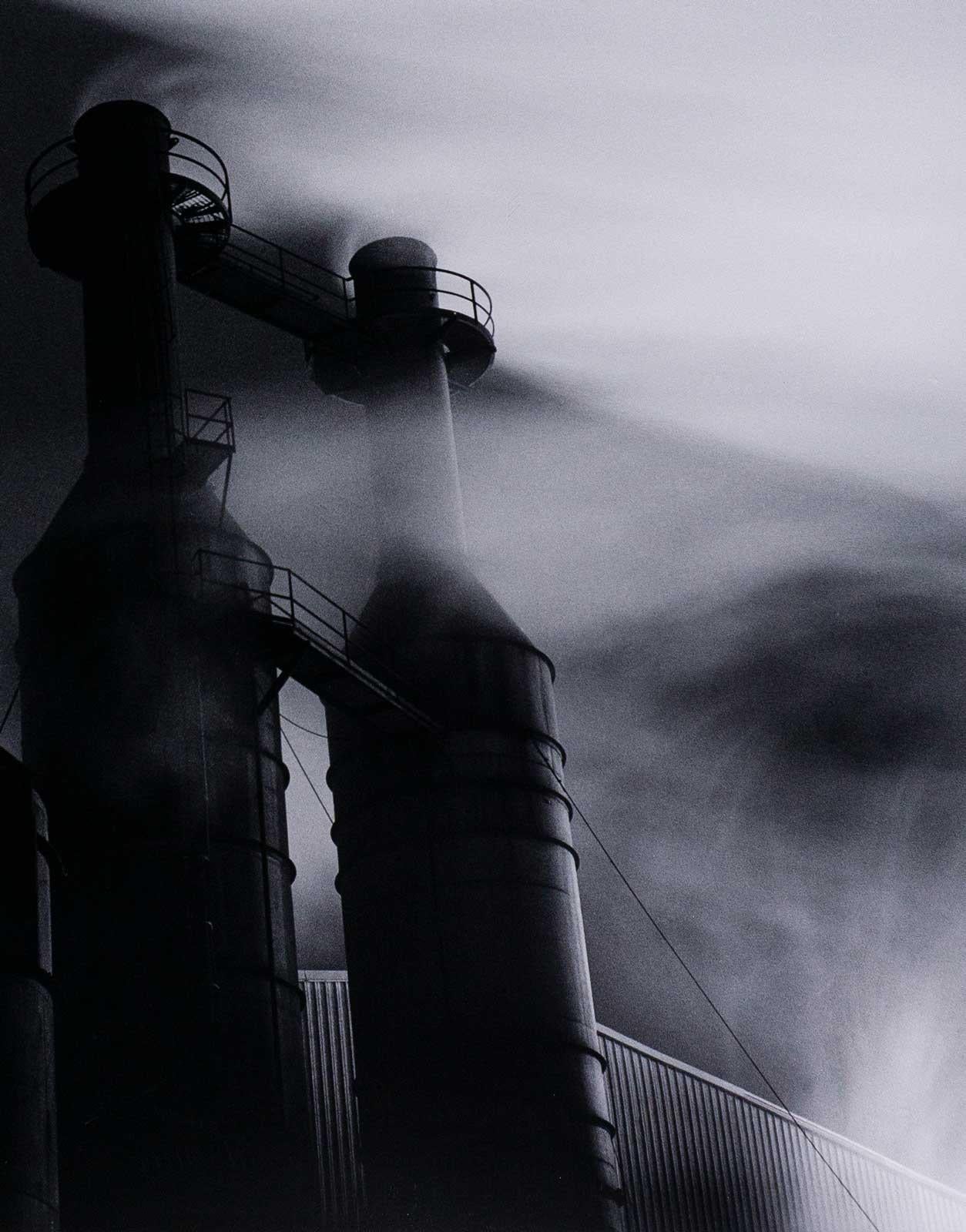 SMOKE STACKS, CAJUN MILL - Photograph by David Armentor