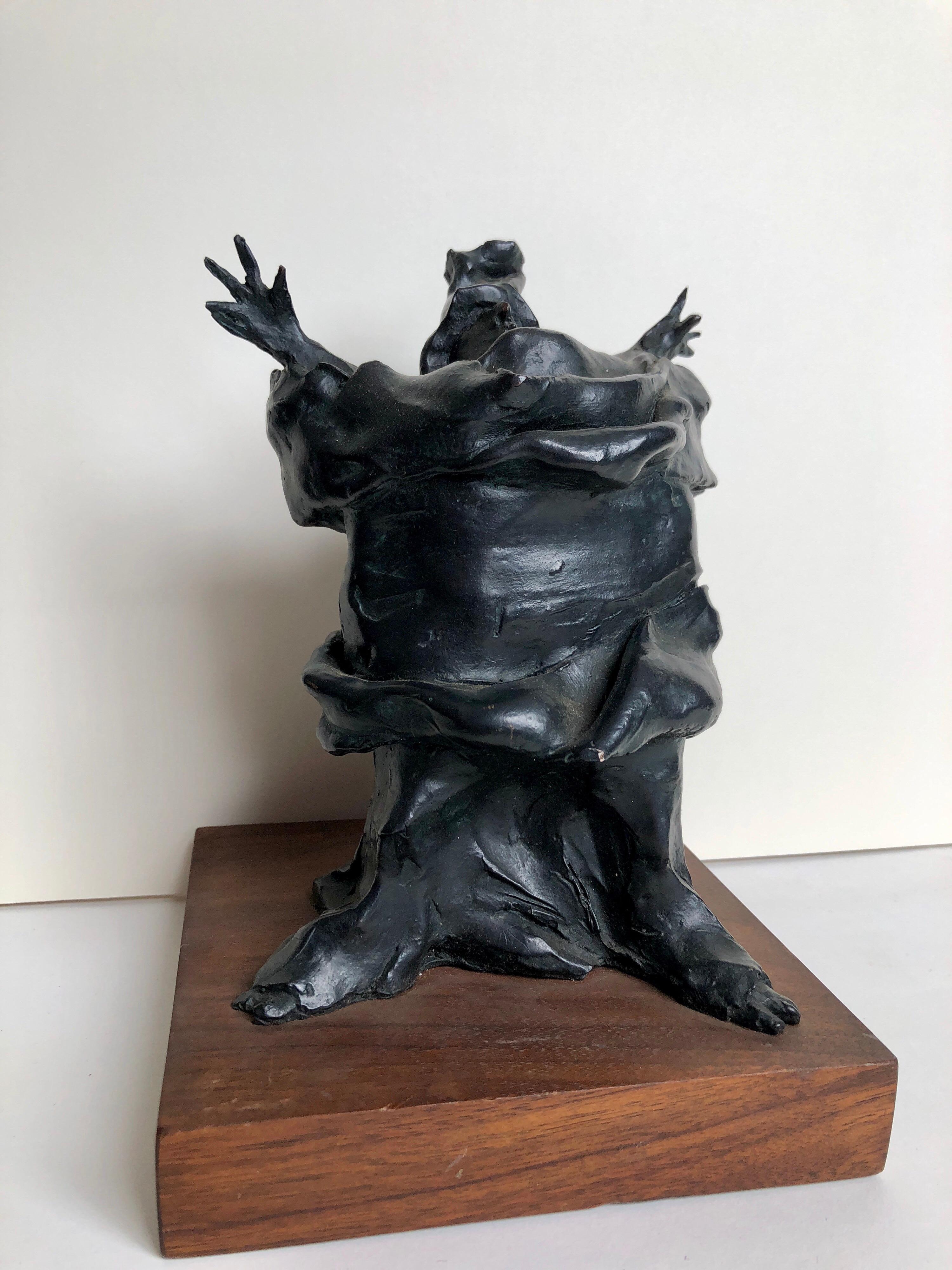 Bronzeskulptur Charles Dickens Figur, amerikanische Bostoner figurale Modernist, Bronzeskulptur – Sculpture von David Aronson