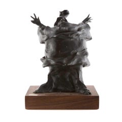 Bronzeskulptur: Charles Dickens – Figur, amerikanisch, Boston, figurativ, modernistisch