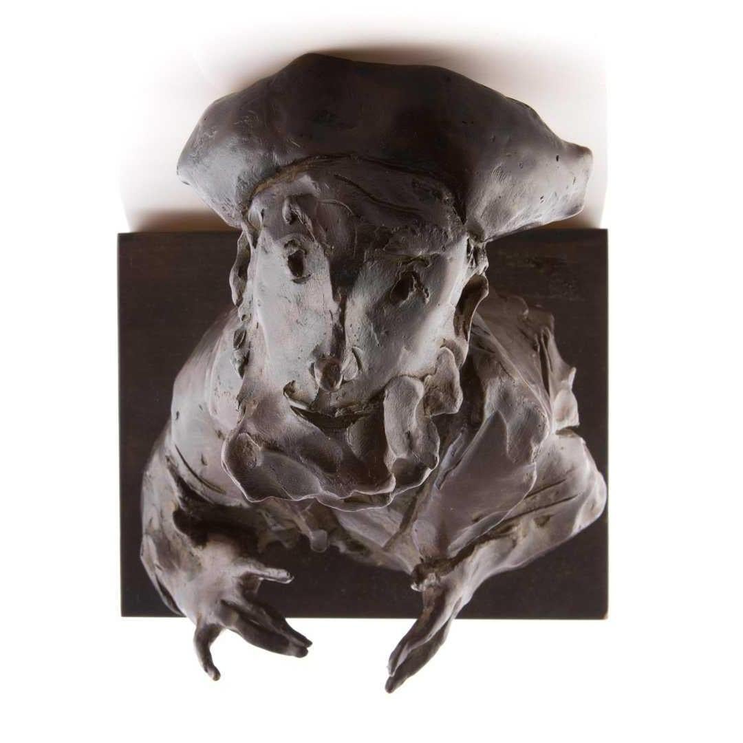 Judaica Bronzeskulptur „Rabbi“ Figur Jewish American Boston Figural Modernist, Judaica im Angebot 2