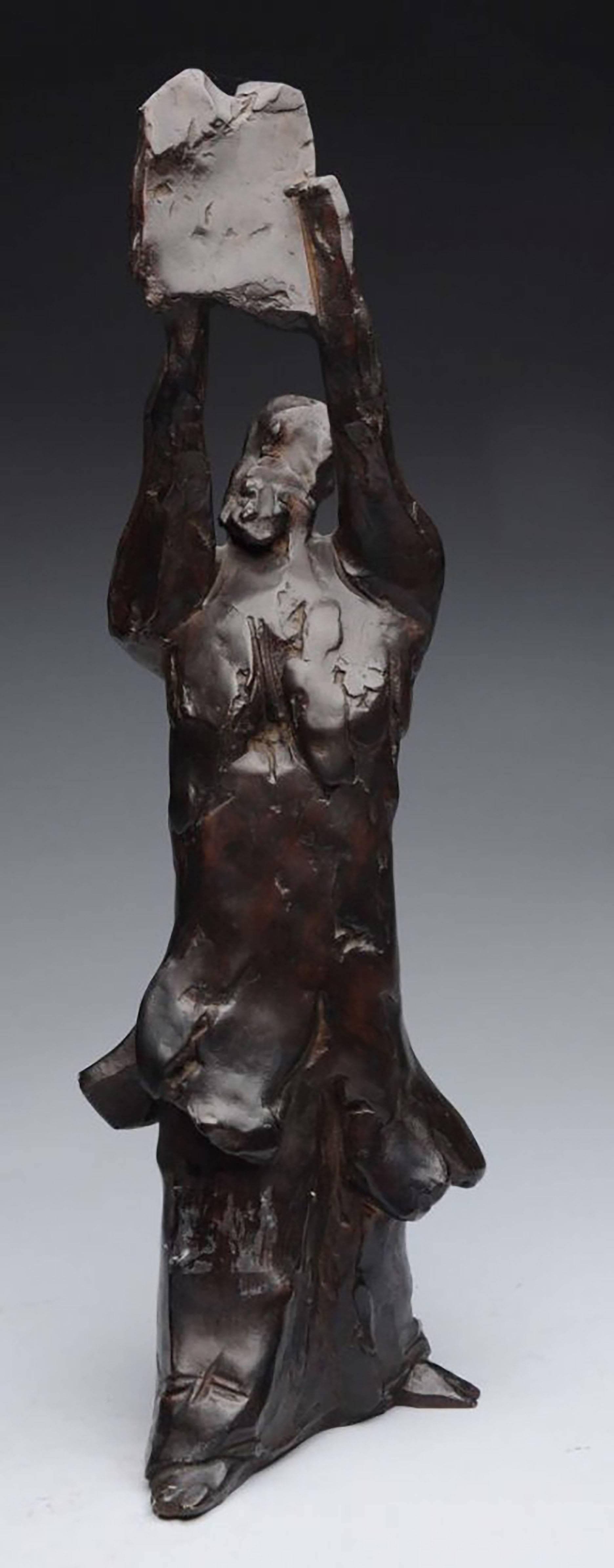 Large Bronze Sculpture Judaica Biblical Moses Figure American Boston Modernist