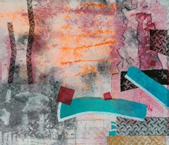 "Placement" 60x60" fantasia astratta su tela di grandi dimensioni, 2022