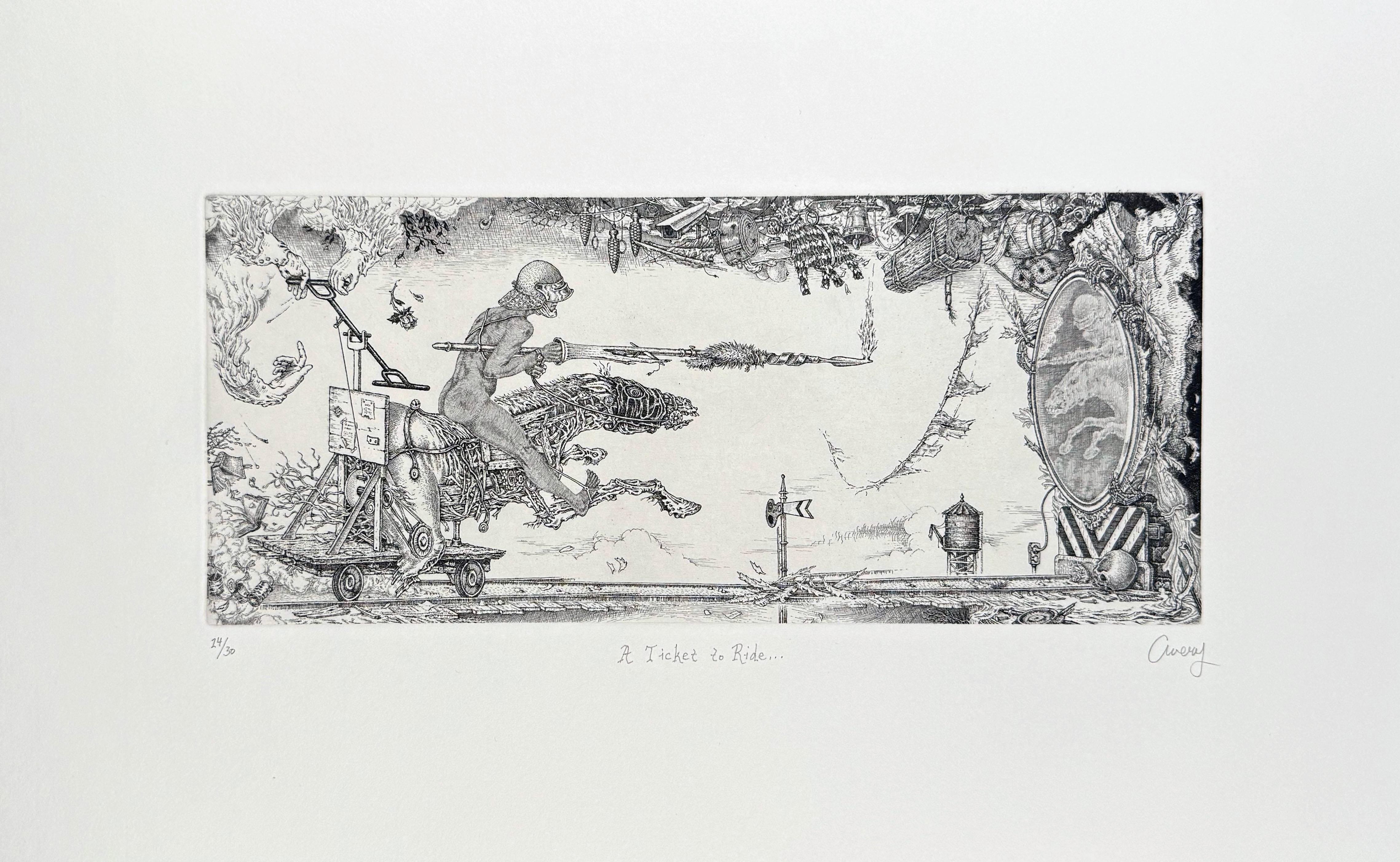 Un biglietto per il viaggio - Print di David Avery