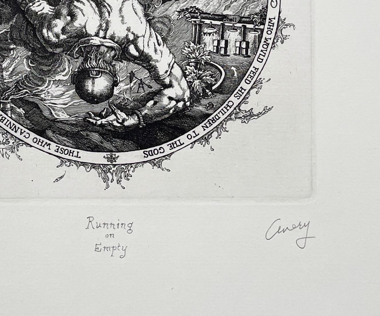 Signed and numbered from the edition of 30. This is one of four prints in a series of prints based on the sixteenth century engraver Hendrick Goltzius' 