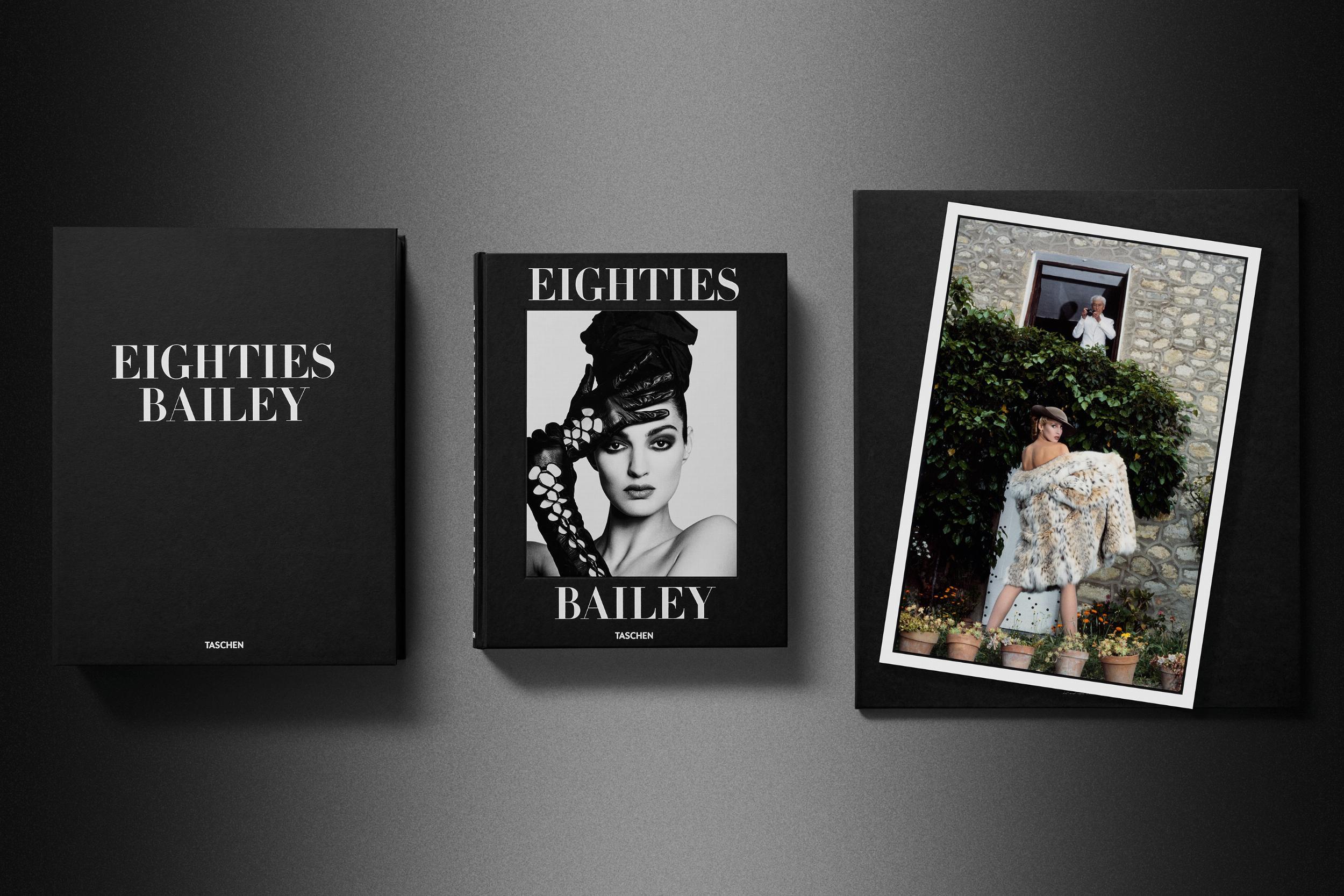 Bailey. 80s. 101-200, Jerry Hall & J. Henri Lartigue 1983. Livre signé et impression - Print de David Bailey