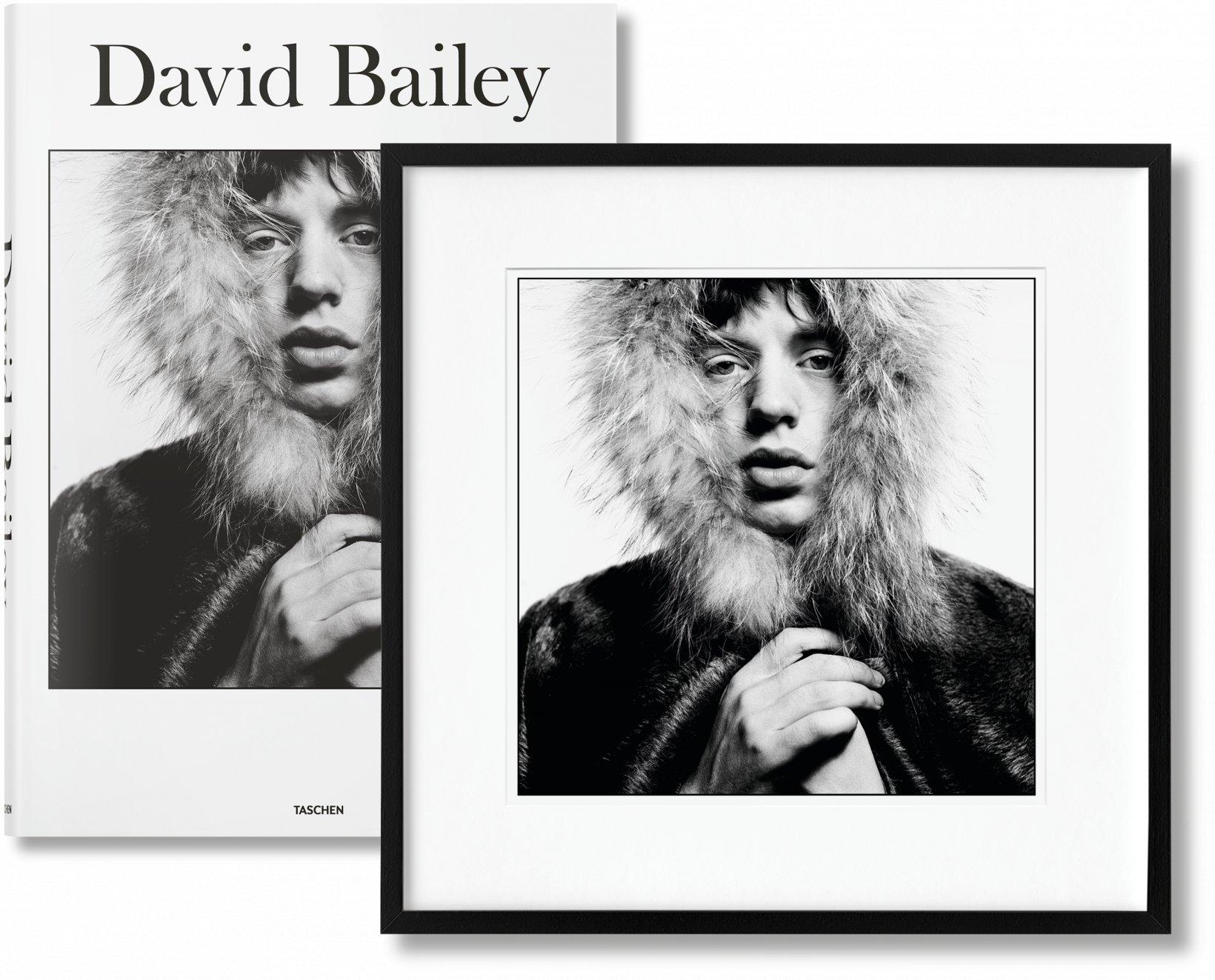 Art Edition (No. 151–225), with the print Mick Jagger, 1964. The book and print are both numbered and signed by David Bailey, accompanied by a bookstand designed by Marc Newson and a set of four book jackets featuring John Lennon and Paul McCartney,
