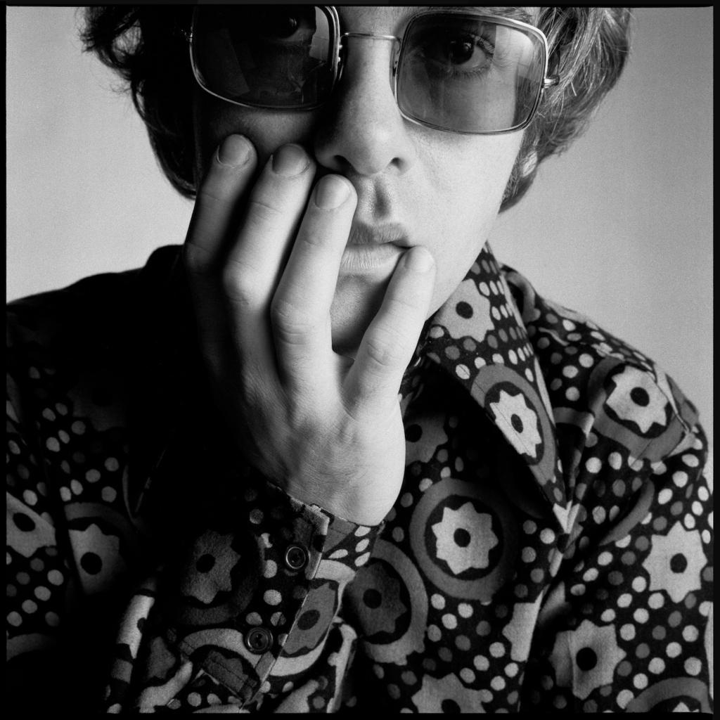 David Bailey Black and White Photograph - Elton John