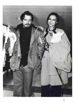 Marie Helvin : 4 tirages photographiques d'époque, en noir et blanc, 1981