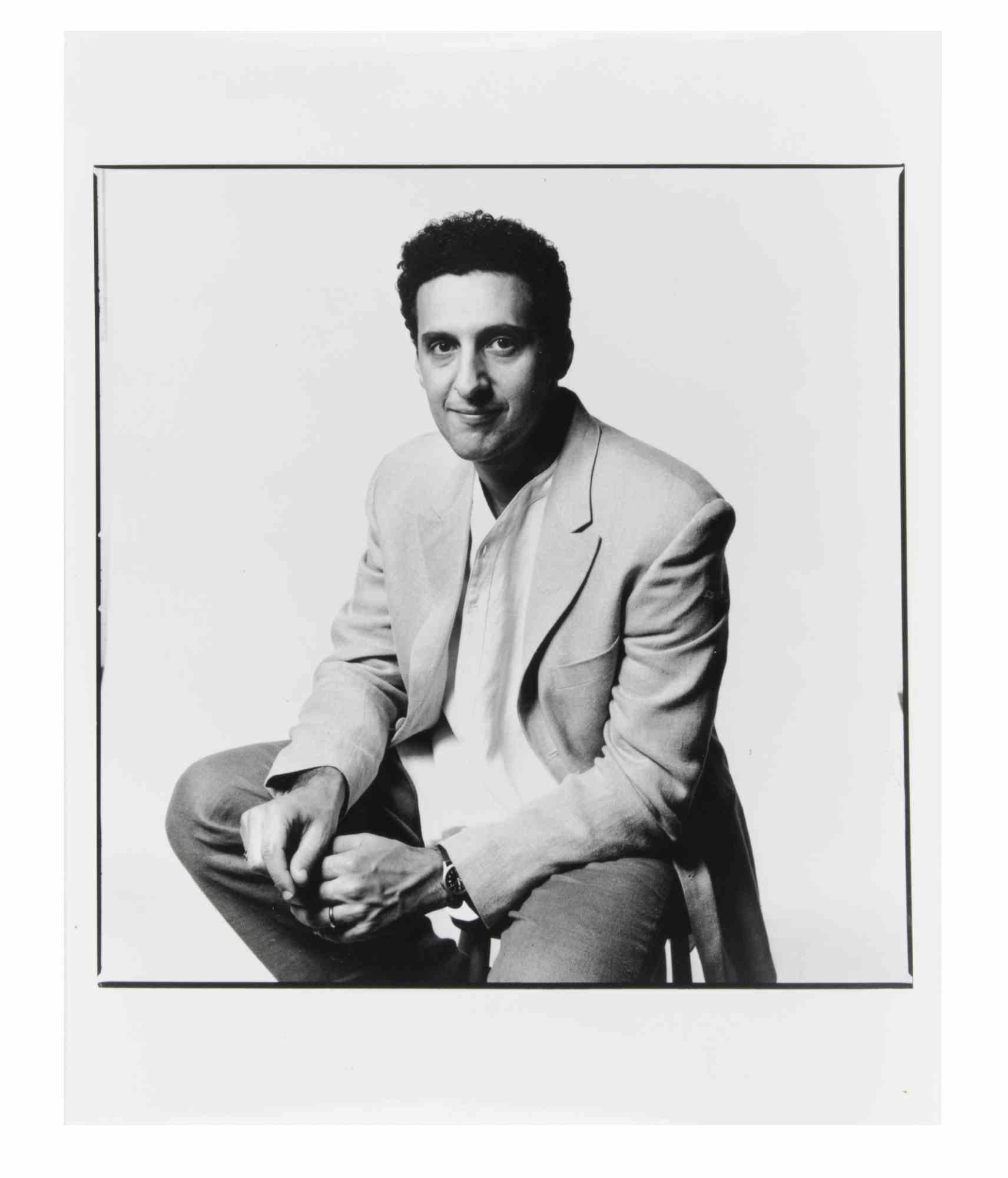 David Bailey Portrait Photograph - Black and White Portrait of John Turturro, 1990s, Unframed