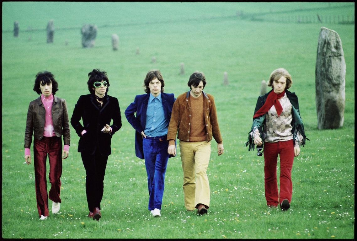David Bailey Portrait Photograph – Rolling Stones [Avebury Hill]