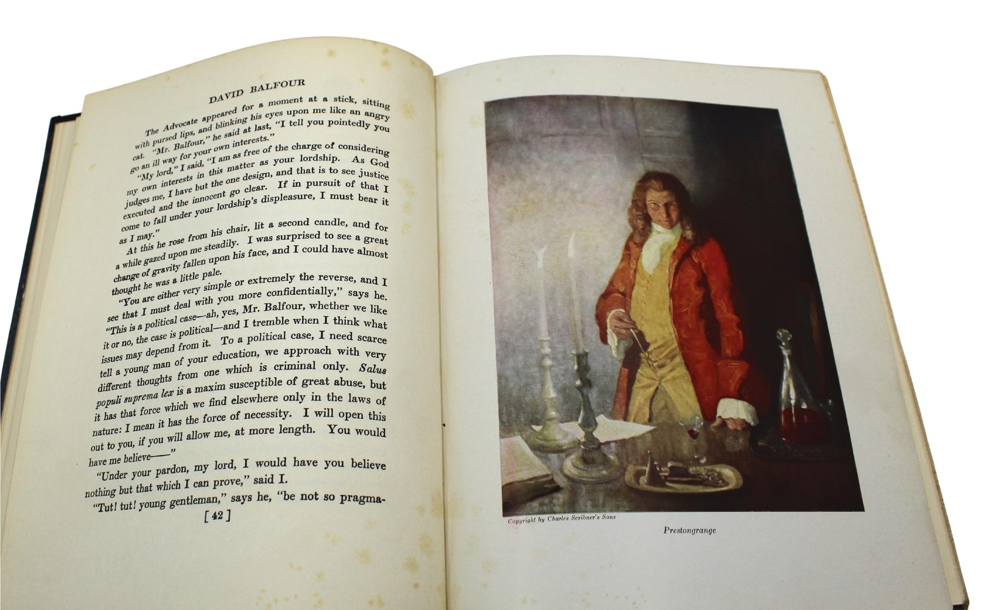 David Balfour de Robert Louis Stevenson, Ilustrado por N.C. Wyeth, 1930 en venta 3