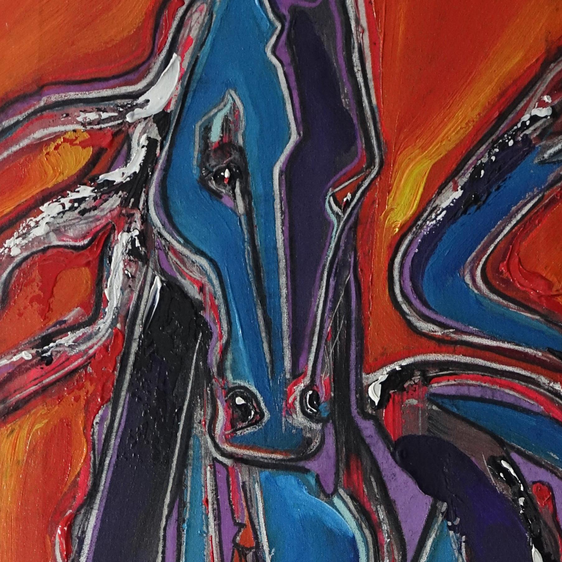 David Banegas (July 4, 1975) is a Bolivian born artist, specializing in action painting. David is best known for his colorful portraits of Hollywood’s historic and contemporary A-listers such as Marilyn Monroe, Heath Ledger, and Johnny Depp.

David