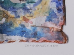 "Birch Bark Medicine Pouch, " Original Mixed Media Work signed by David Barnett