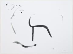 'Buddha Board Water Series #1 - Deer with Tree' original signed mixed media
