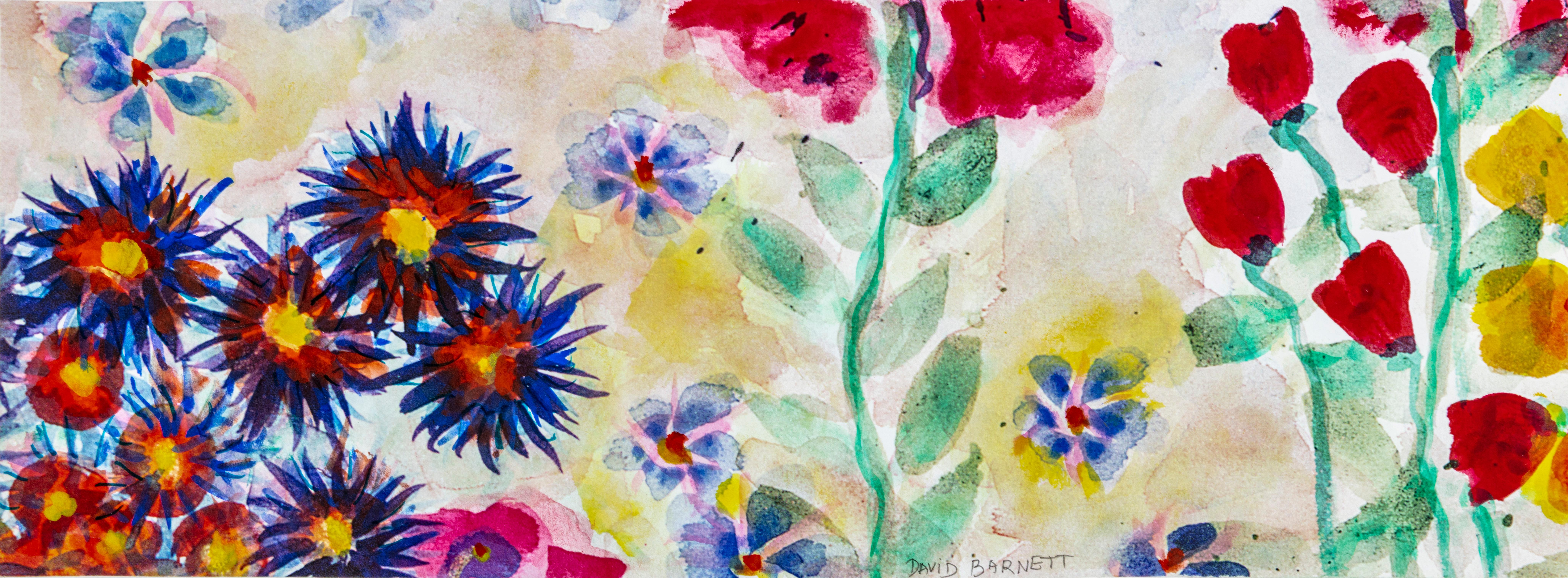 Fleurs Up&Up - Mixed Media Art de David Barnett