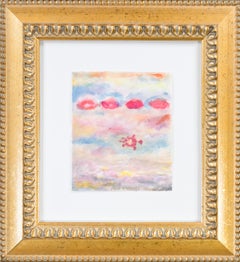 Used 'Four Kisses on a Passionate Sea Variation' original signed mixed media artwork