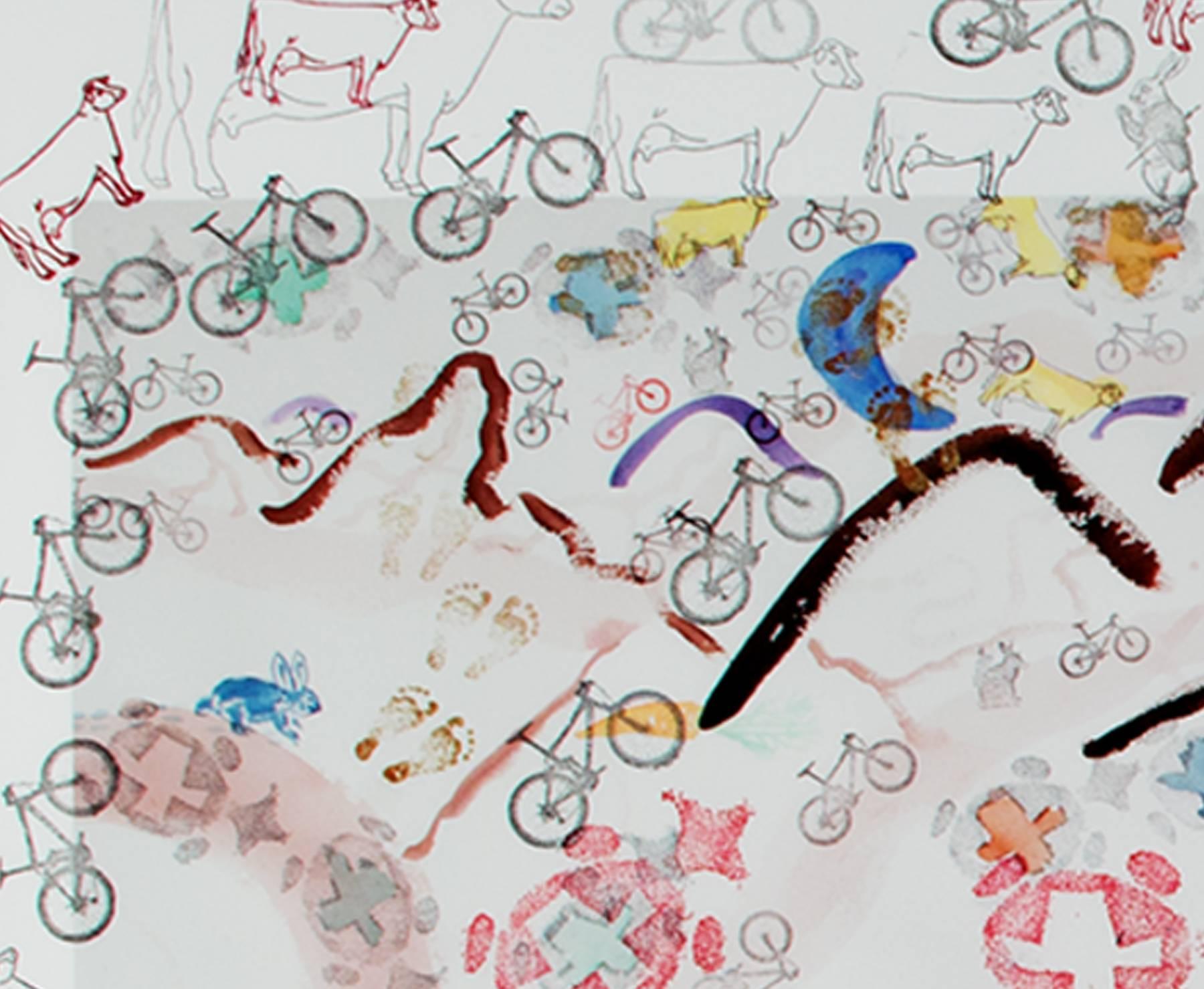 « Hommage à Lance Armstrong : On Trek on Track, » par David Barnett en vente 1