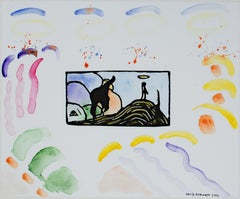 "Homage to Wassily Kandinsky d'après 1907, gravure sur bois de Klnge", par David Barnett