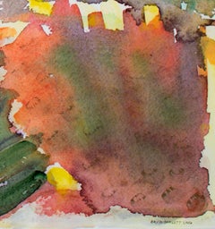 "Impressions of Spring Green, " Original Mixed Media signed by David Barnett