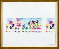 Original signiertes Mixed-Media-Kunstwerk „Painted Garden, Inside Out“ 