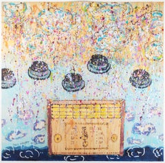"Radio and Bowlers in the Cloud: Homage to René Magritte" by David Barnett