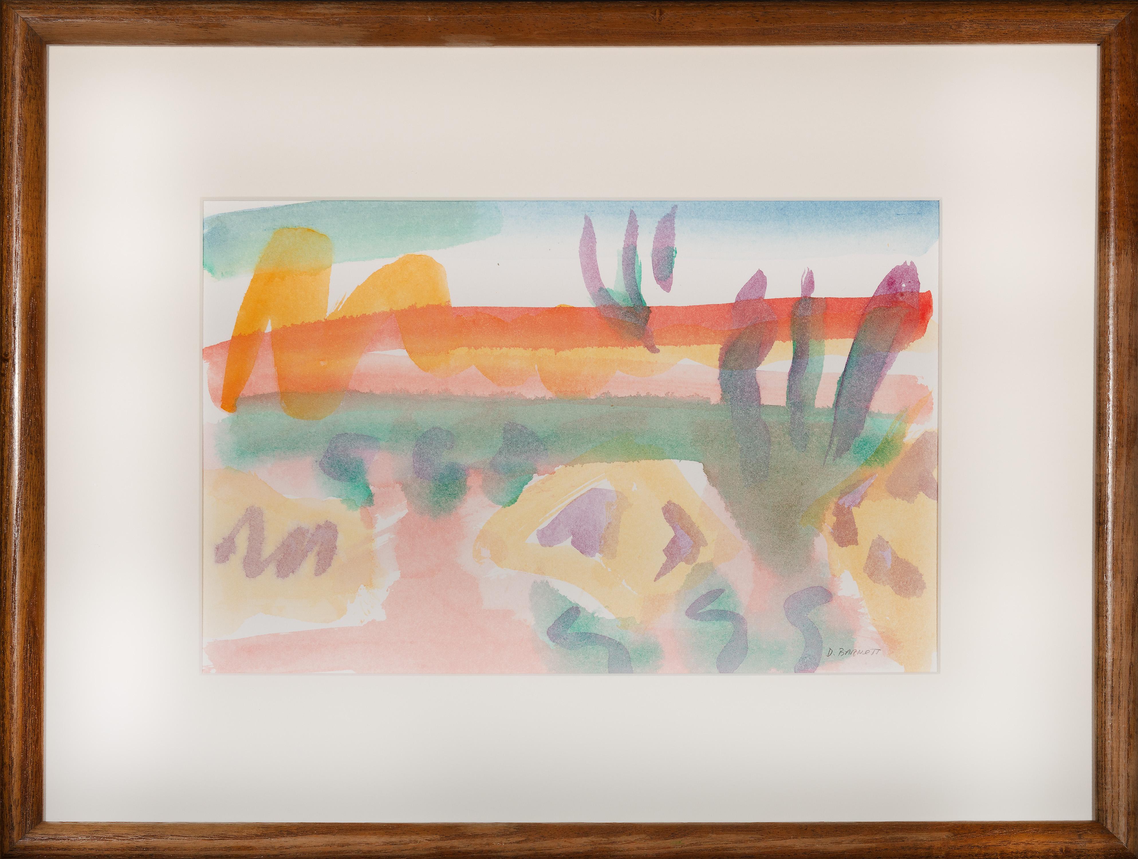 Landscape Painting de David Barnett - Amanecer en Arizona